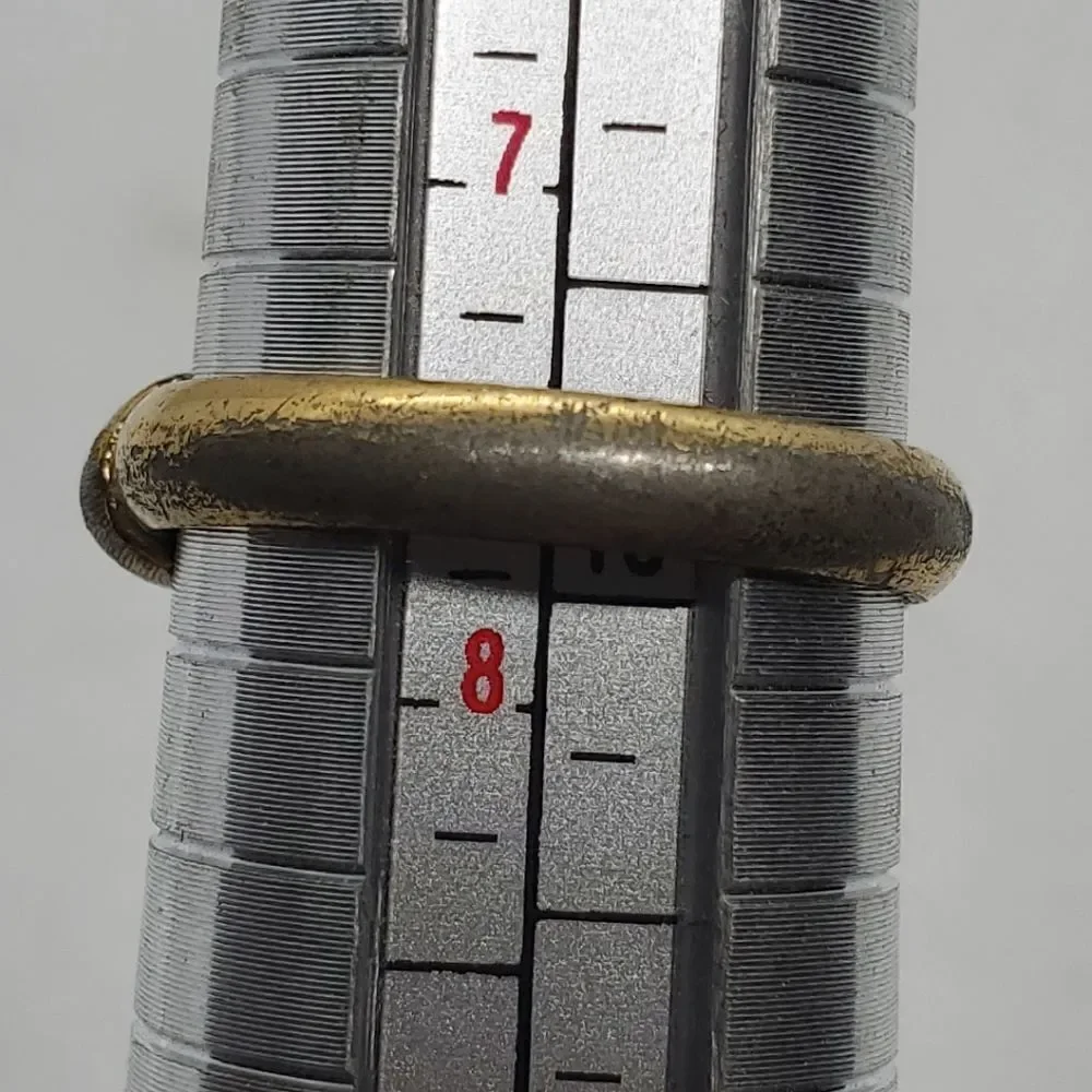 Vintage Avon Gold Colored Bamboo Ring (7.5)